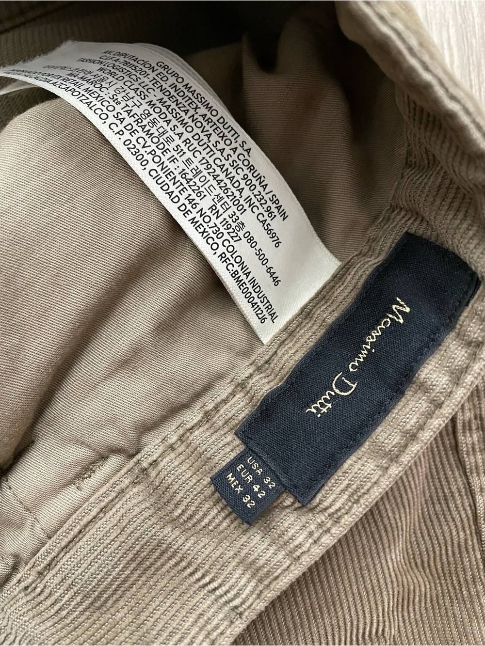 Massimo Dutti tapered fit corduroy pants 32” good condition Zara - Picture 3 of 5
